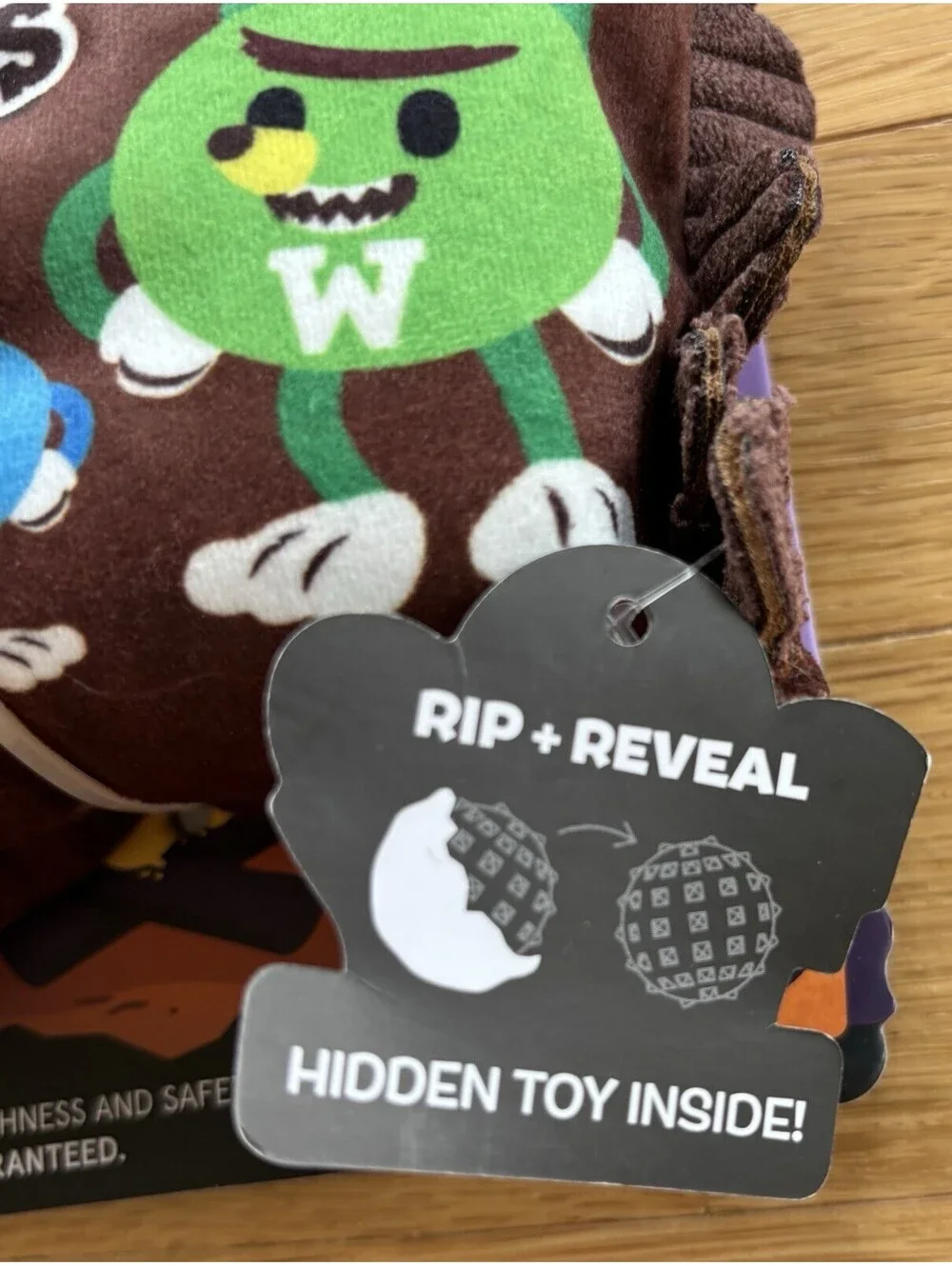 BARK Super Chewer W&W’s Candy Halloween Dog Toy Hidden Surprise Medium New